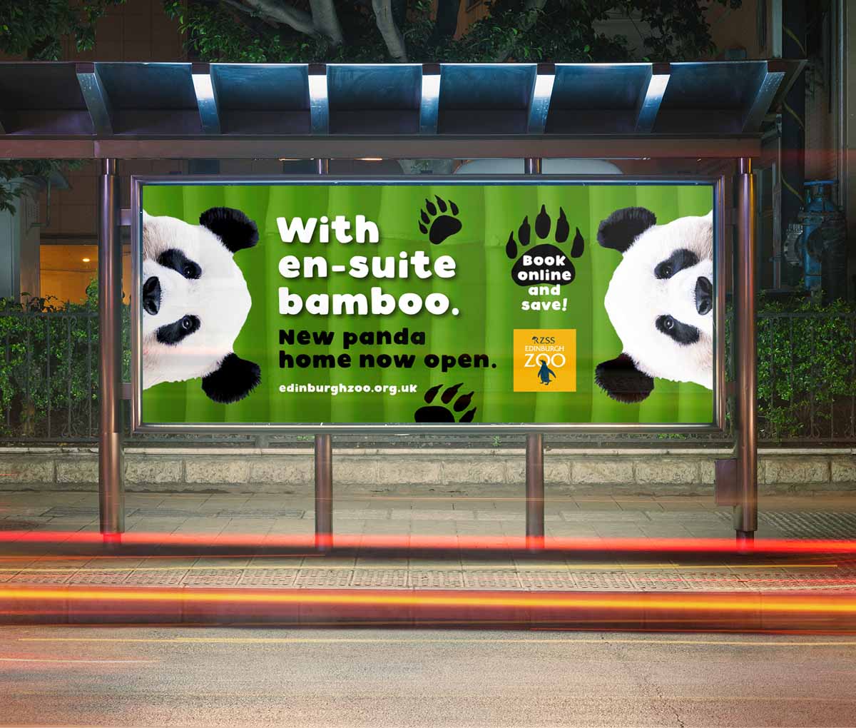 RZSS Edinburgh Zoo - Panda enclosure ad campaign